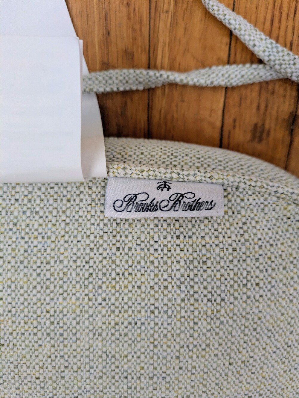 Brooks Brothers textured dining chair pads - set of 2